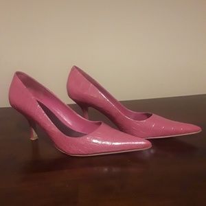 NINE WEST Pink Pumps. Size 8 Med.